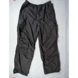 TNA Pants Womens Large Black Cargo Parachute Utility Streetwear Aritzia Casual